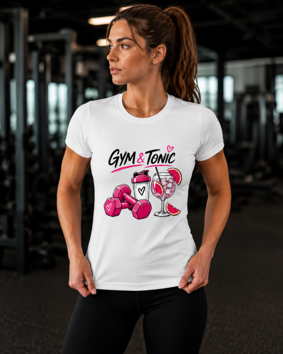 Tricou Damă Gym & Tonic Fitness Funny | MadeInPTM [4]
