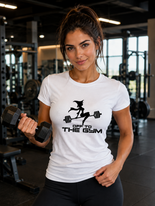 Tricou Damă Gym Witch – Off to the Gym | MadeInPTM [3]