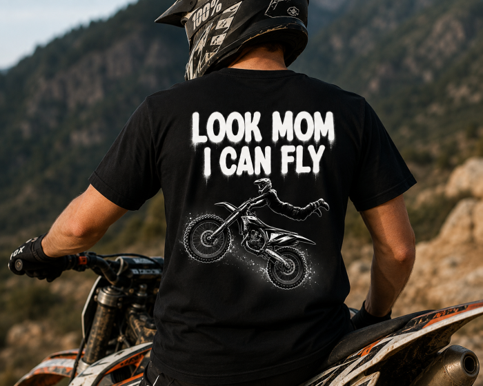 Tricou Enduro Look Mom I Can Fly - Made in PTM [2]