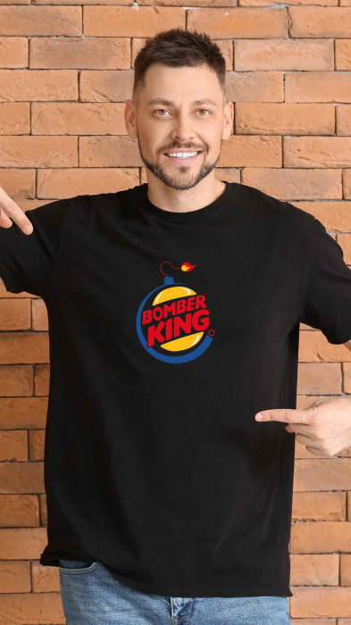 Tricou funny Bomber King [4]