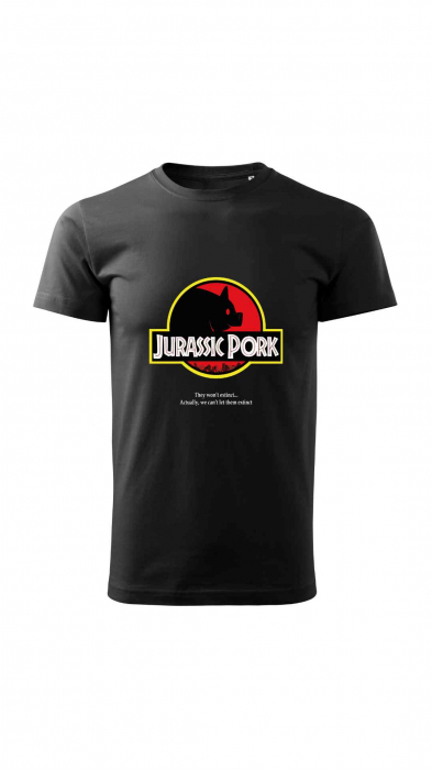 Tricou funny Jurassik Pork [2]