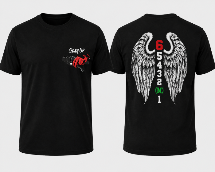 Tricou Moto Gear Up Angel Wings - Made in PTM [2]
