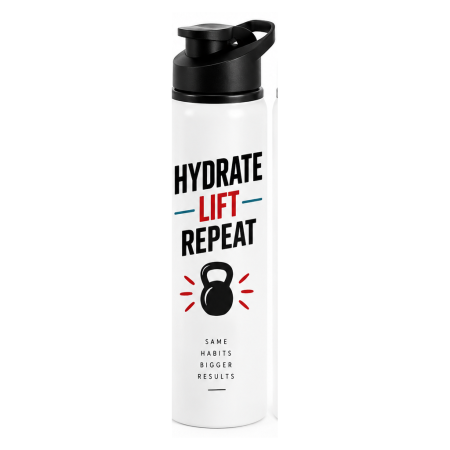 Cadouri Personalizate - Bidon fitness Hydrate Lift Repeat