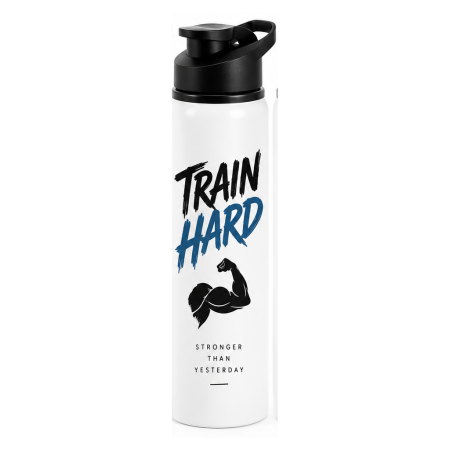 Cadouri Personalizate - Bidon fitness Train Hard