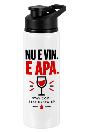 Cadouri Personalizate - Bidon funny Nu e vin. E apa.