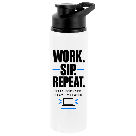Cadouri Personalizate - Bidon office Work Sip Repeat
