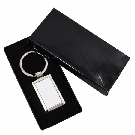 Cadouri Personalizate - Breloc metalic dreptunghi personalizat