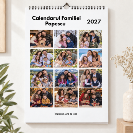 Calendare personalizate - Calendar personalizat de familie A3 cu 13 file – 2027