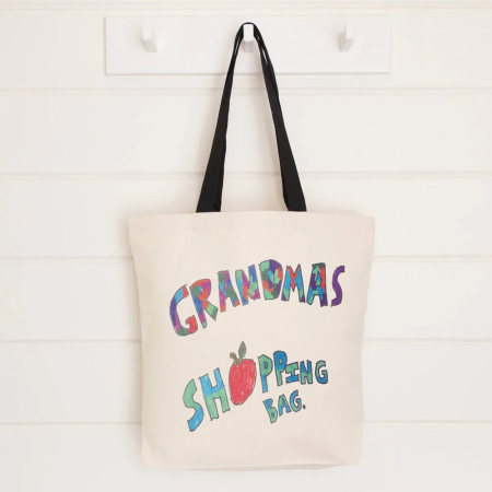 Diverse cadouri personalizate - Geanta canvas TOTE maner negru