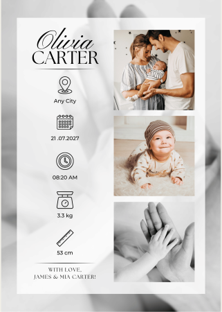 Baby Moments - Tablou personalizat "baby moments" new born