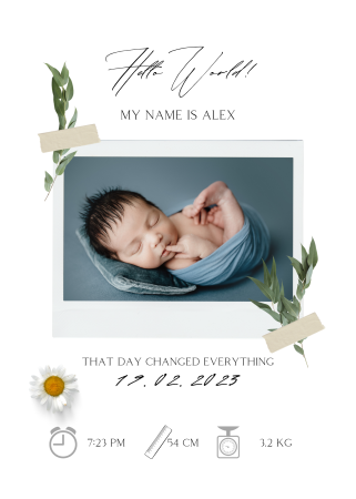 Baby Moments - Tablou personalizat "baby moments" new born