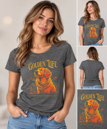Ultimele bucăți - Tricou Dama Golden Life