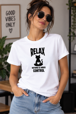 Damă - Tricou Funny Damă - Relax - Nothing Is Under Control