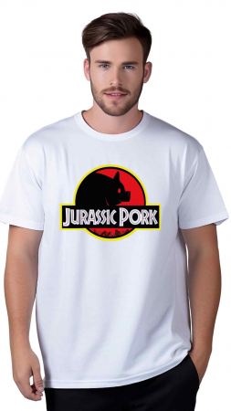 TRICOURI HAIOASE - Tricou funny Jurassik Pork