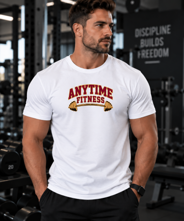 Îmbrăcăminte - Tricou Gym Barbati Anytime Fitness - Made in PTM