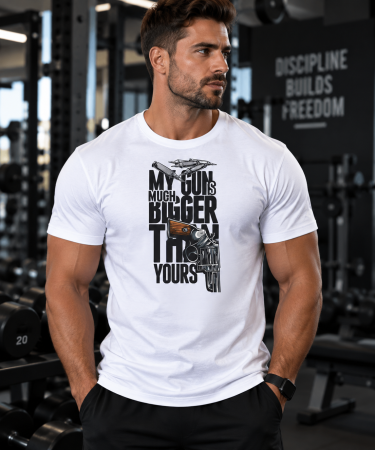 Îmbrăcăminte - Tricou Gym Barbati Bigger Gun - Made in PTM