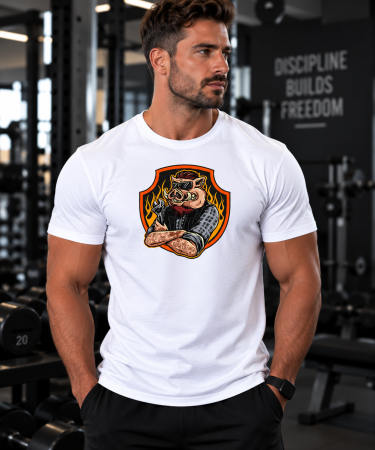 Îmbrăcăminte - Tricou Gym Barbati Boar Mechanic - Made in PTM