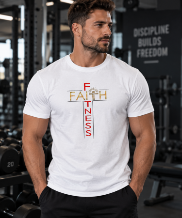 Îmbrăcăminte - Tricou Gym Barbati Faith Fitness - Made in PTM
