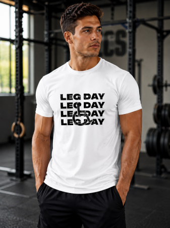 Tricouri - Tricou Gym Barbati Leg Day