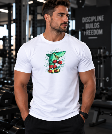 Îmbrăcăminte - Tricou Gym Barbati Shark Boxer - Made in PTM