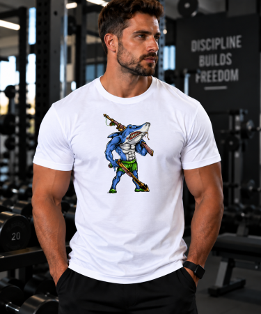 Îmbrăcăminte - Tricou Gym Barbati Shark Hunter - Made in PTM