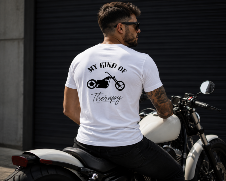 Tricouri - Tricou Moto My Kind of Therapy - Made in PTM