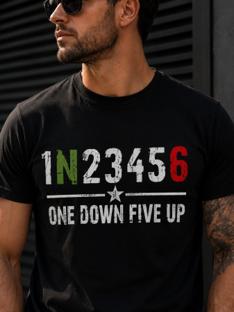 Tricouri - Tricou Moto One Down Five Up - Made in PTM