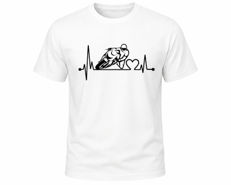 Tricouri - Tricou Moto Rider Heartbeat - Made in PTM
