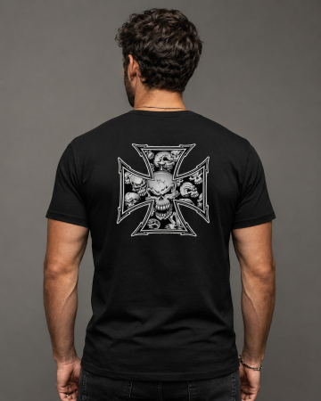 Skull & Bones - Tricou Skull Iron Cross - Made in PTM