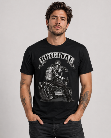 Skull & Bones - Tricou Skull Original Biker - Made in PTM