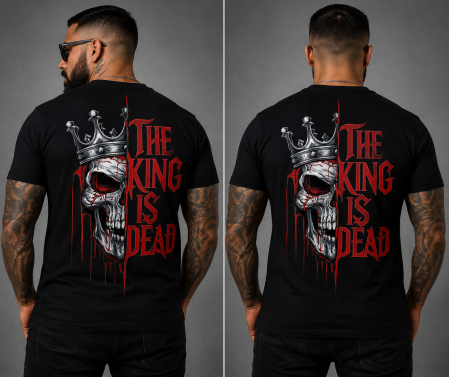 Skull & Bones - Tricou Skull The King Is Dead - Made in PTM