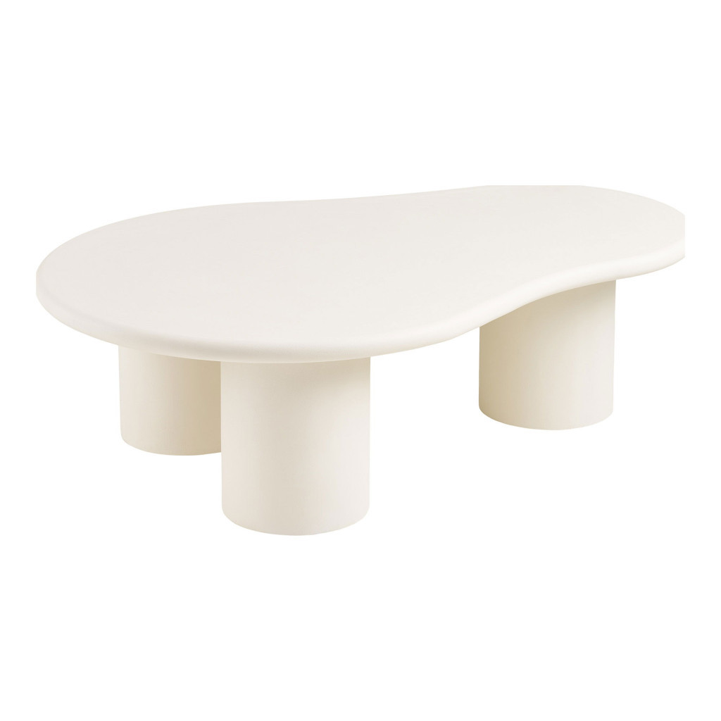 Cameră de fumat și masă consolă - House Nordic Măsuță de cafea Palmera efect ciment, alb, 80x120x35 cm