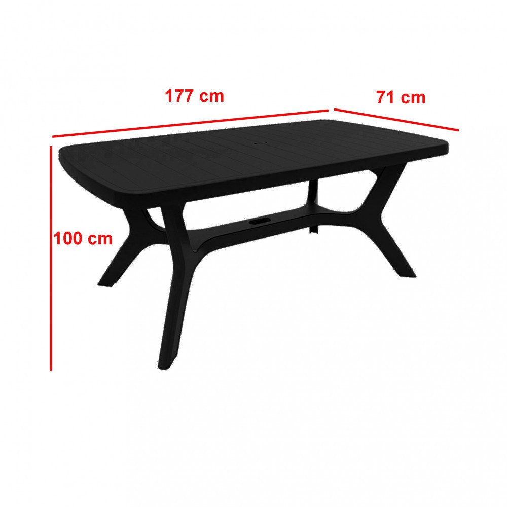 Curver Set mobilier de grădină Baltorini 4+1, grafit [1]