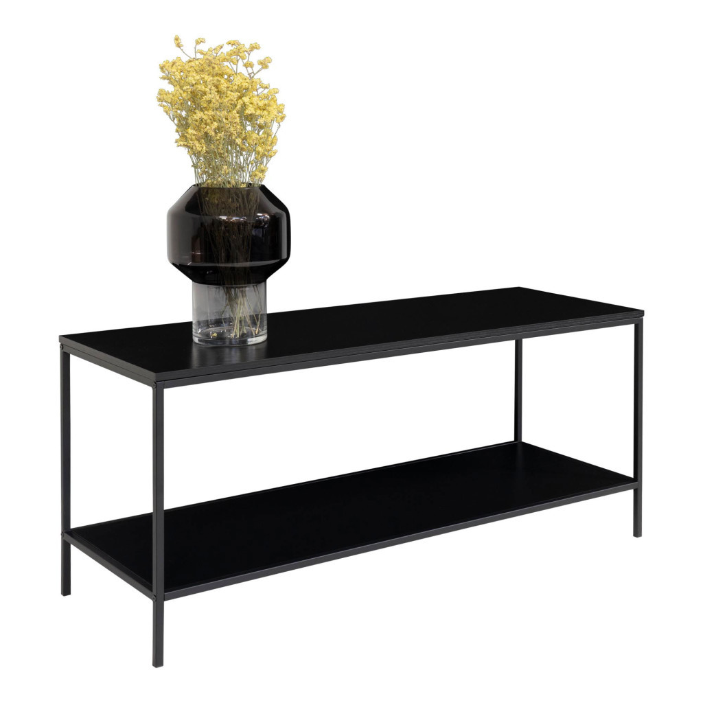 Suport TV - House Nordic Vita TV stand, 2 rafturi, negru, 100x36x45 cm