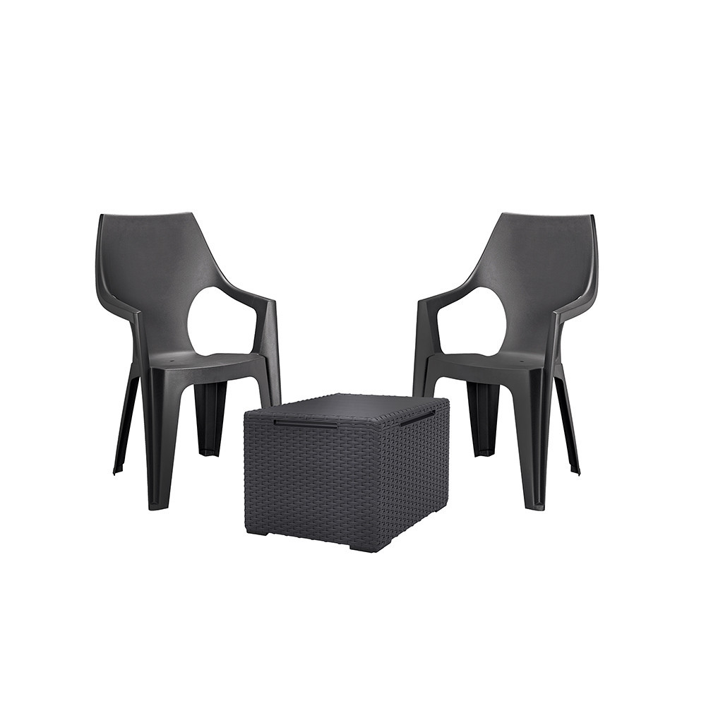 Grădină - Curver Set de mobilier de grădină Dante Balcony cu spătar înalt și masă Vigo