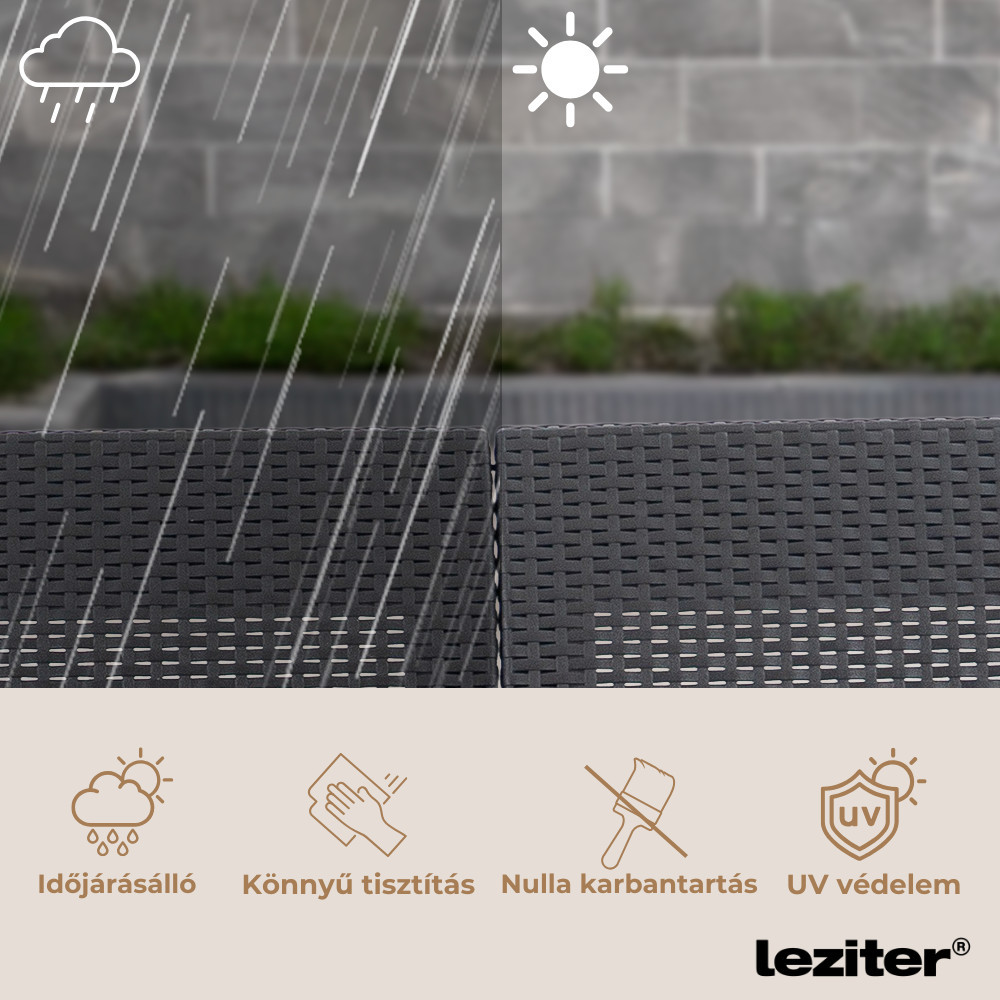 Curver Set mobilier de grădină pentru balcon Claire IV cu masă de depozitare Vigo [6]