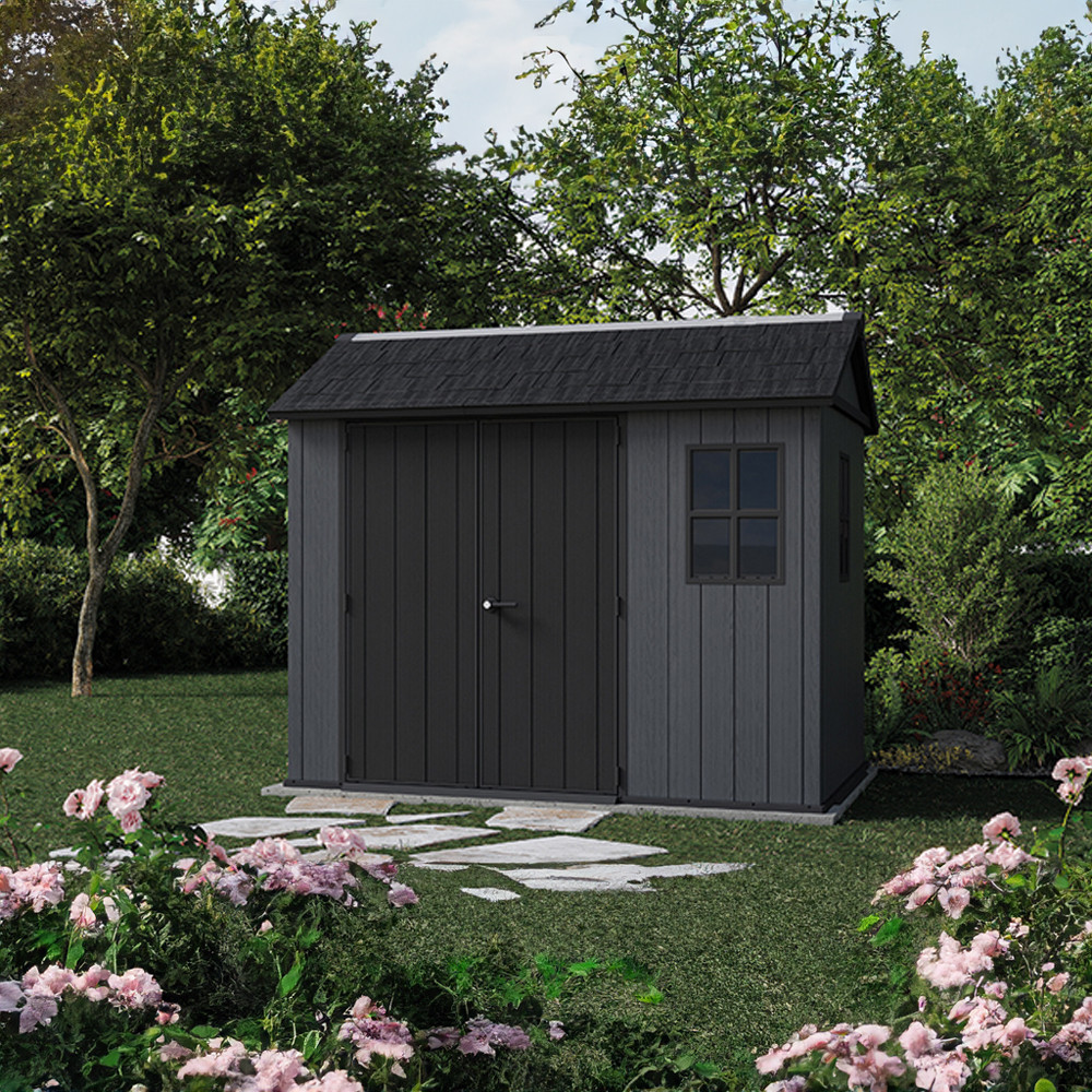 Curver Căsuță de grădină din plastic Newton 2.0 9x7.5 gri [1]
