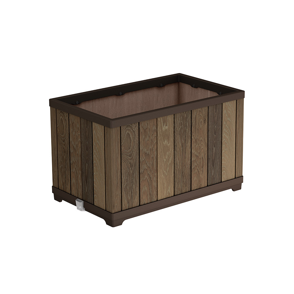 Ghiveci de flori, jardiniere - Curver Cutie decorativă pentru flori din plastic, în formă de cărămidă, 81 L