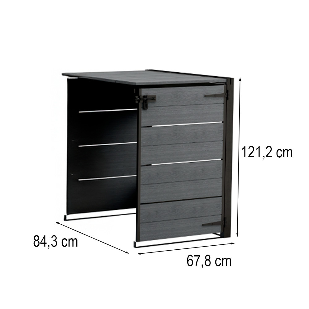 Curver Coș de gunoi ascuns pentru exterior - element suplimentar 240 L [2]