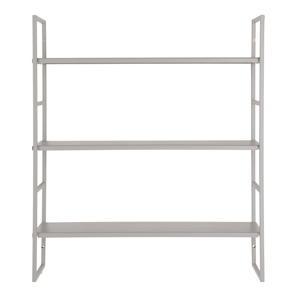 Rafturi - House Nordic Rafturi Beja, oțel, gri rece, 3 rafturi 48x17x55 cm