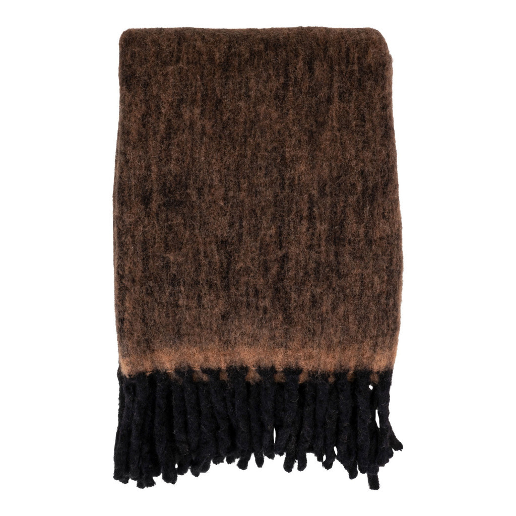 Pături, cuverturi - House Nordic Pătură Carmel, maro 130x170 cm