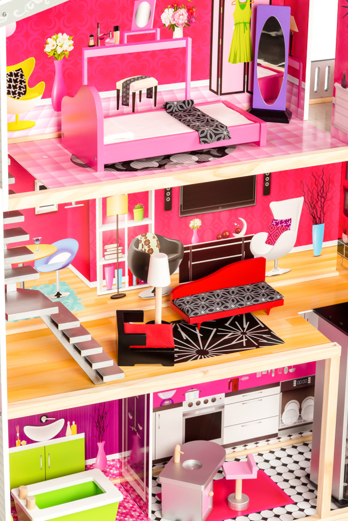 Homelux Casă de păpuși din lemn Malibu Residence cu lift [5]