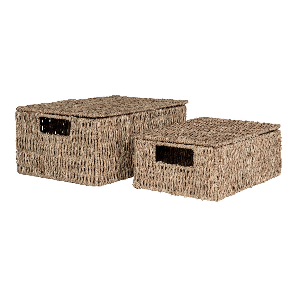 Cutie depozitare, coș depozitare - House Nordic Coșuri Venoso, iarbă de mare, naturale 2pcs