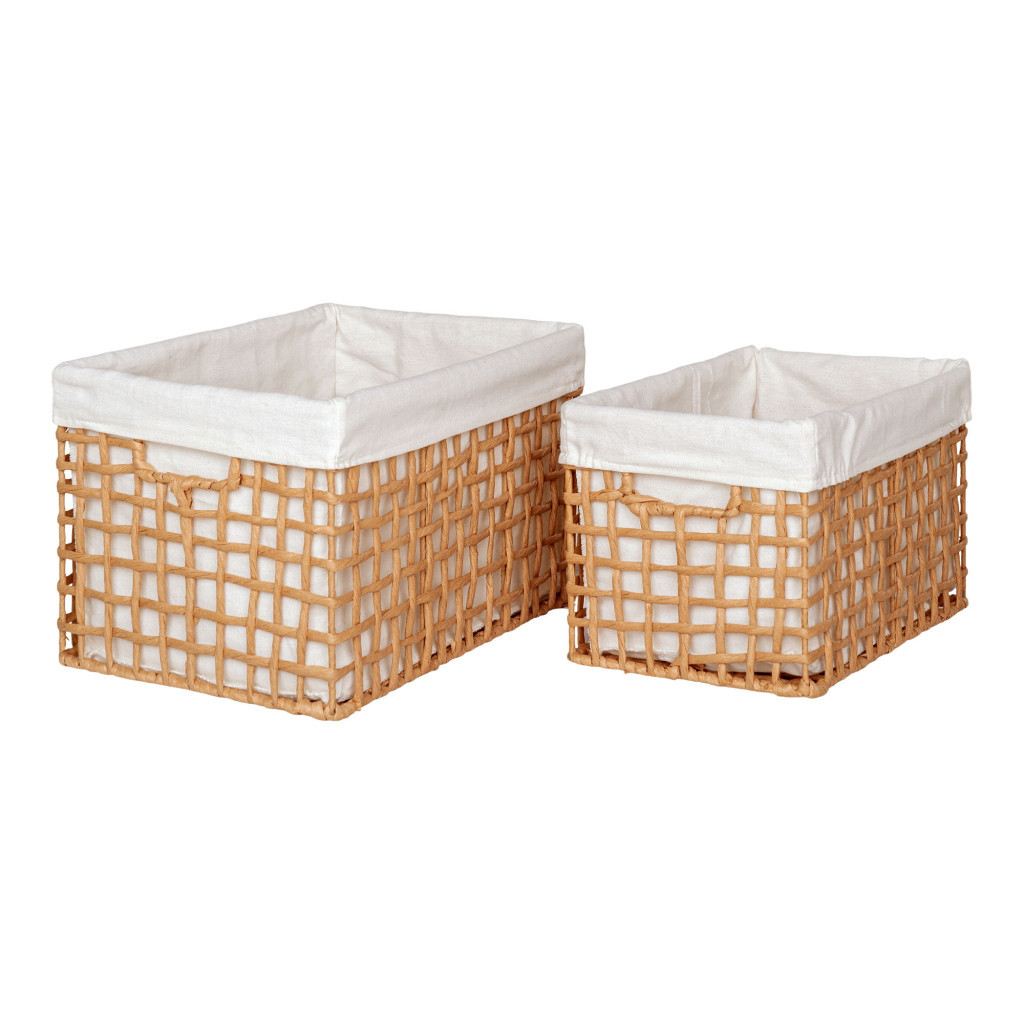 Cutie depozitare, coș depozitare - House Nordic Cosuri Bustelo, hârtie, natural, 2pcs