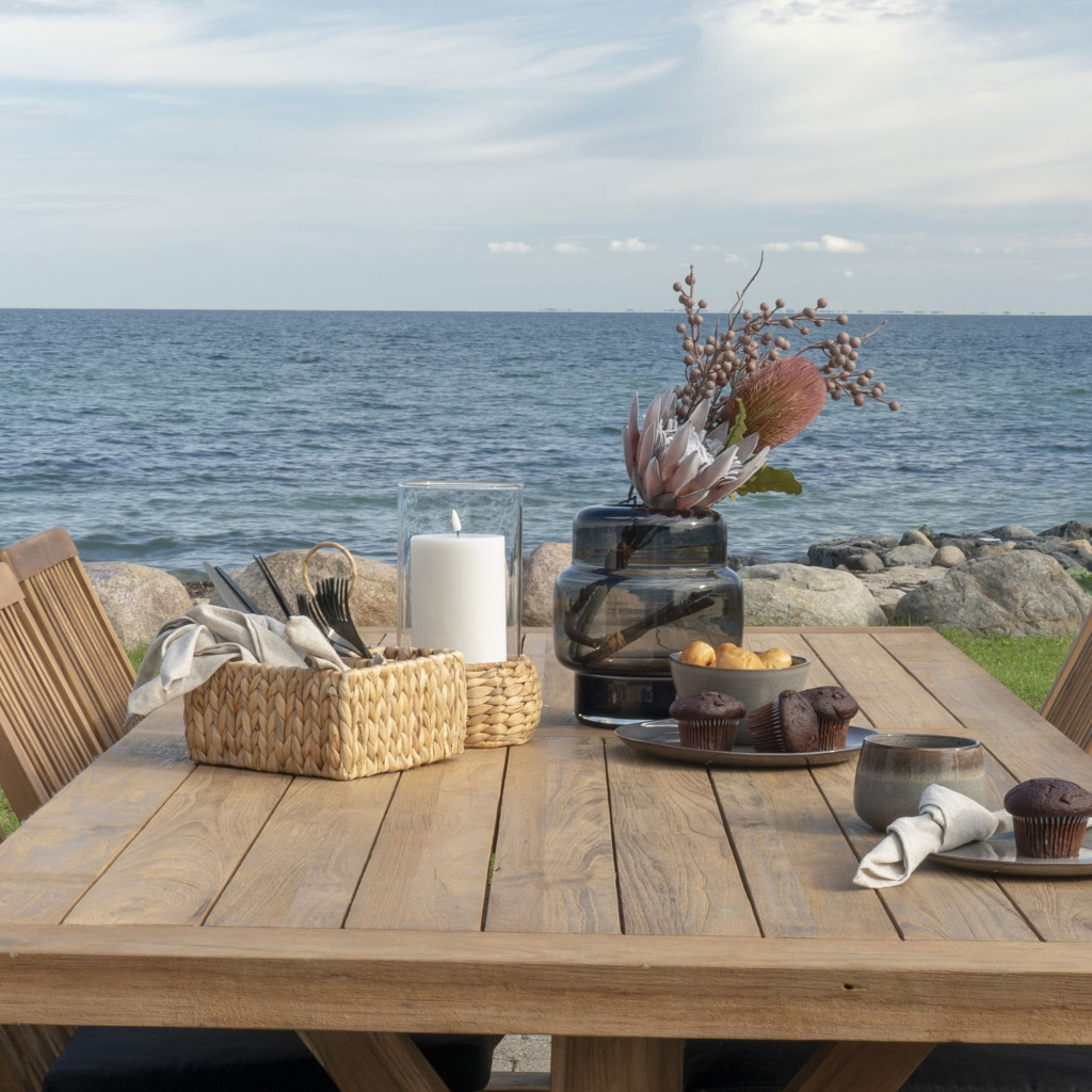 House Nordic Pleiku coș de perete, jacint de apă, natural, 20x11x20 cm [1]