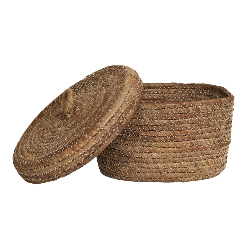 House Nordic Coșuri Desio, frunze de bananier, naturale, 2pcs [4]