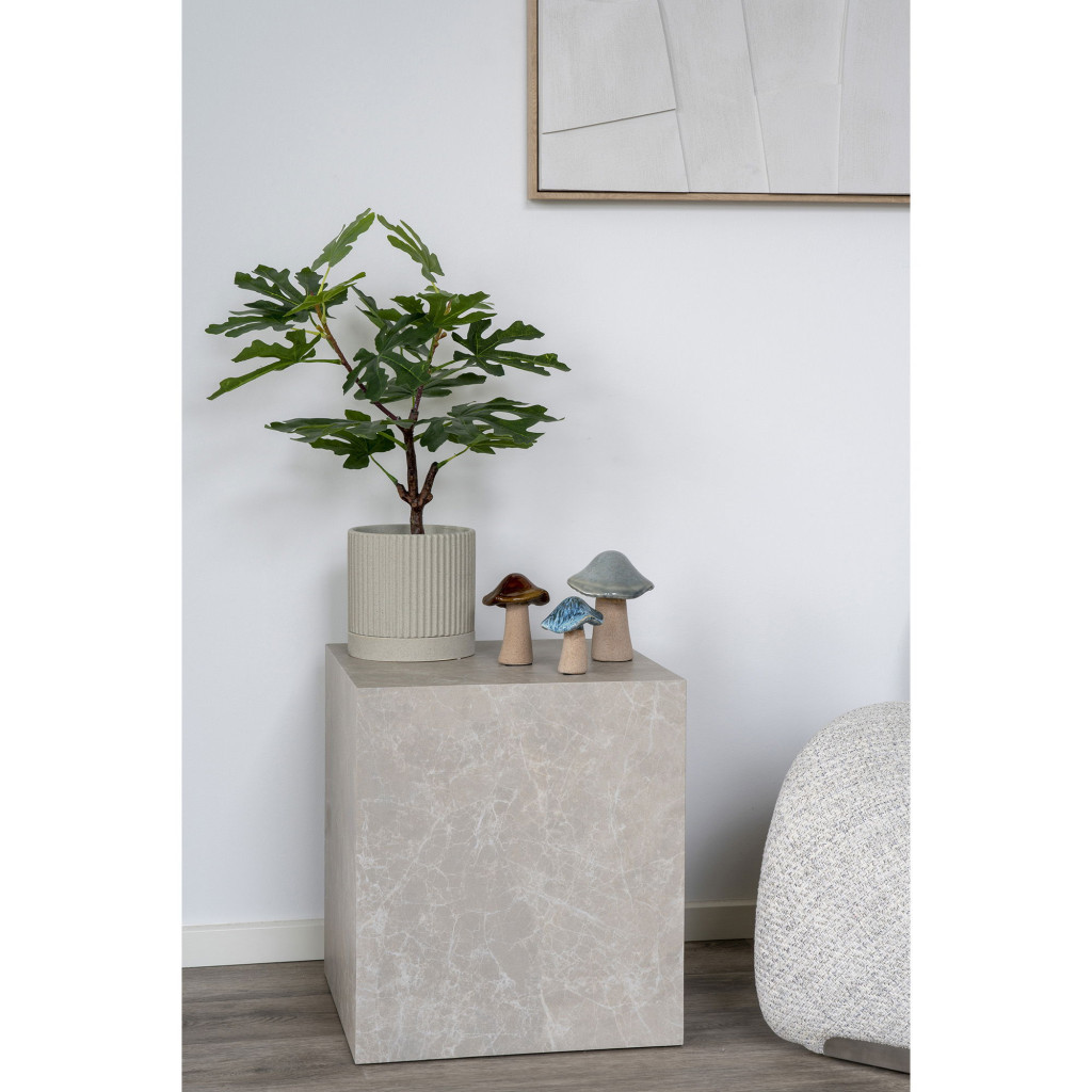 House Nordic Decorațiuni de masă Ciupercă, ceramică, verde, maro, albastru, 3 bucăți [4]