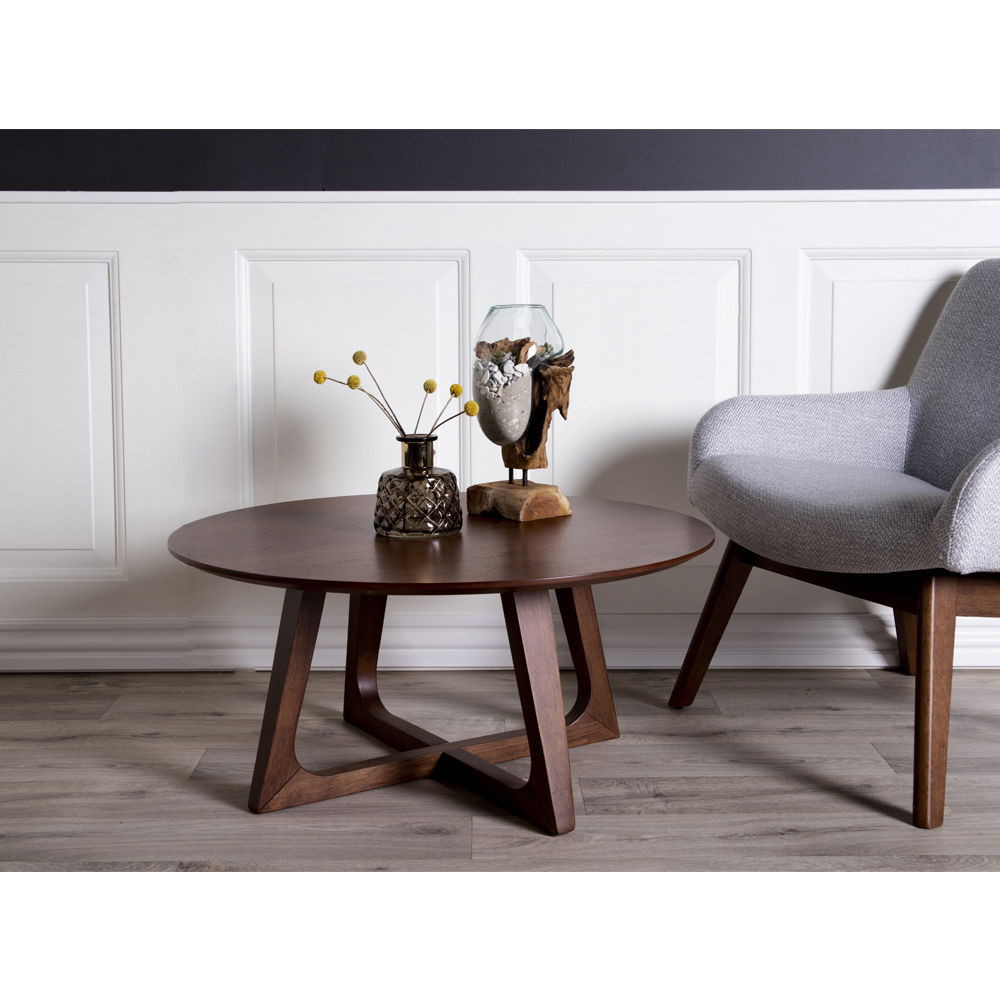 House Nordic Picătură de apă San Marino decor de masă, lemn de tec/vidră, 25 cm [1]