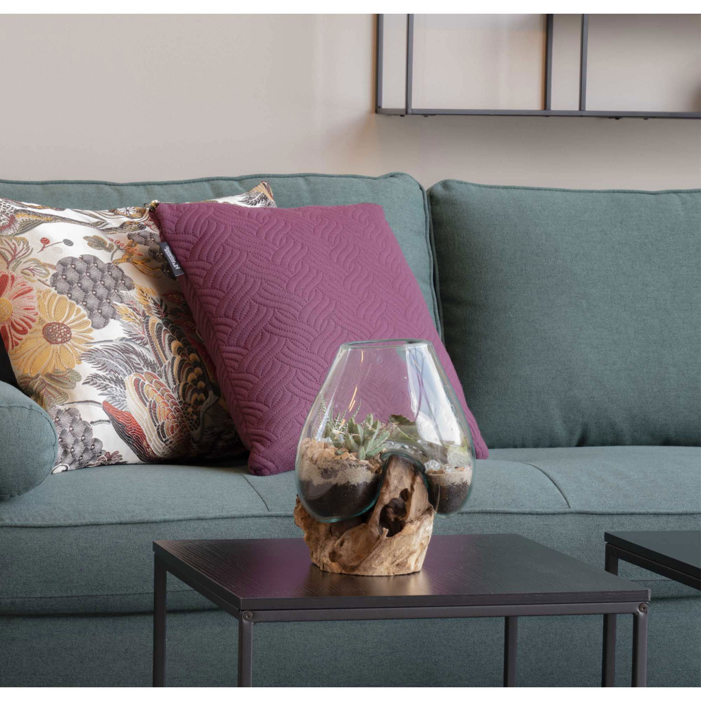 House Nordic Picătură de apă San Marino decor de masă, lemn de tec/vidră, 20 cm [9]