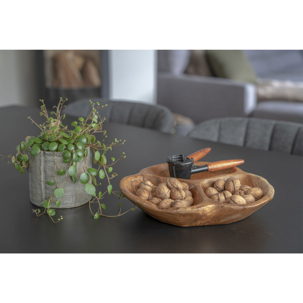 House Nordic Bol de ceai din lemn Nola, natural, Ø30x5 cm [1]